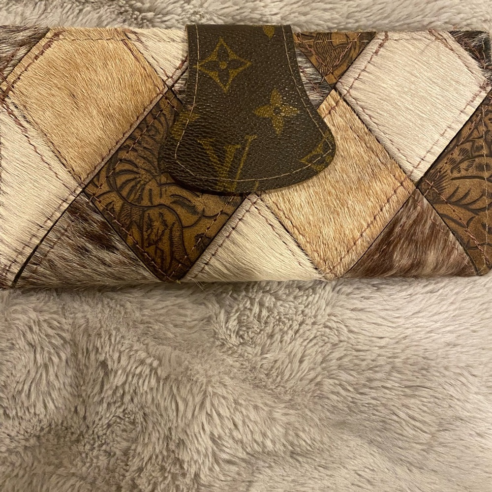 Keep it Gypsy patchwork LV flap wallet